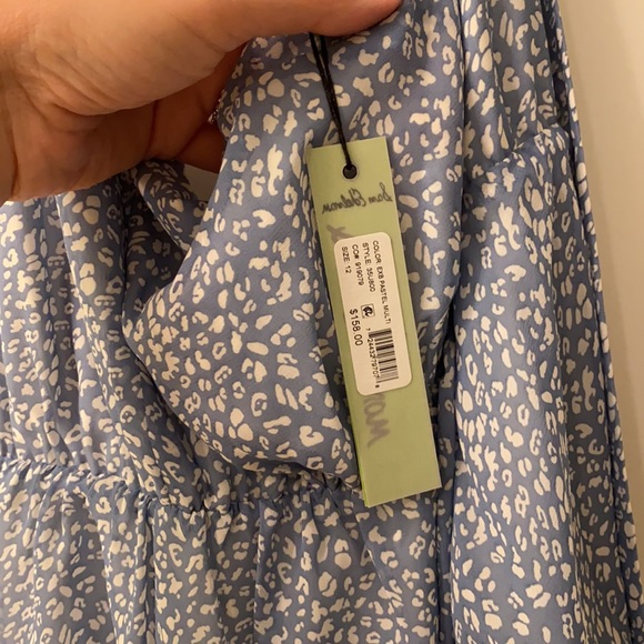 Sam Edelman Tiered Multicolor Halter midi dress NWT - Picture 4 of 7